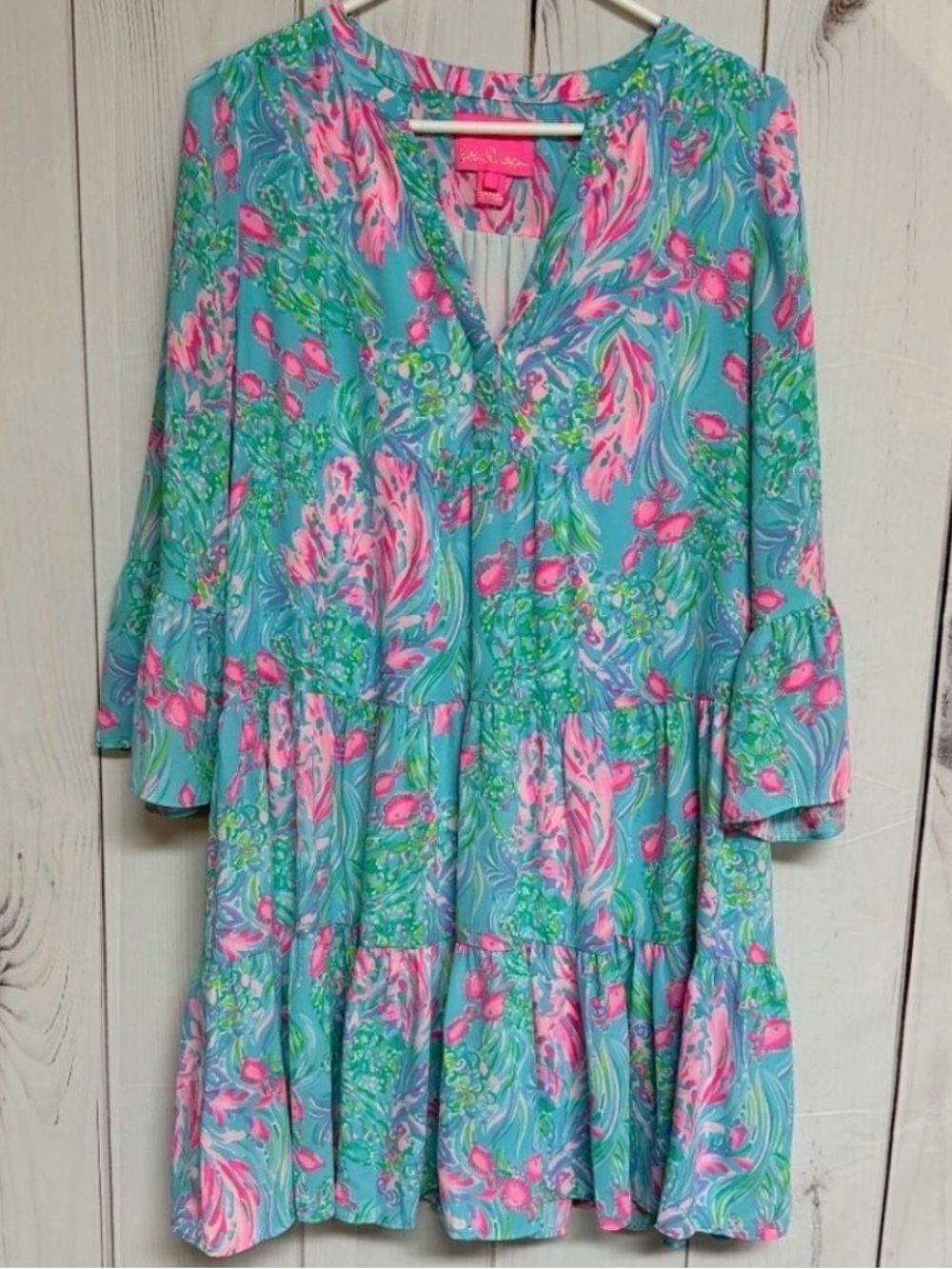 Lilly Pulitzer Gabriel Dress Amalfi Blue Size 6